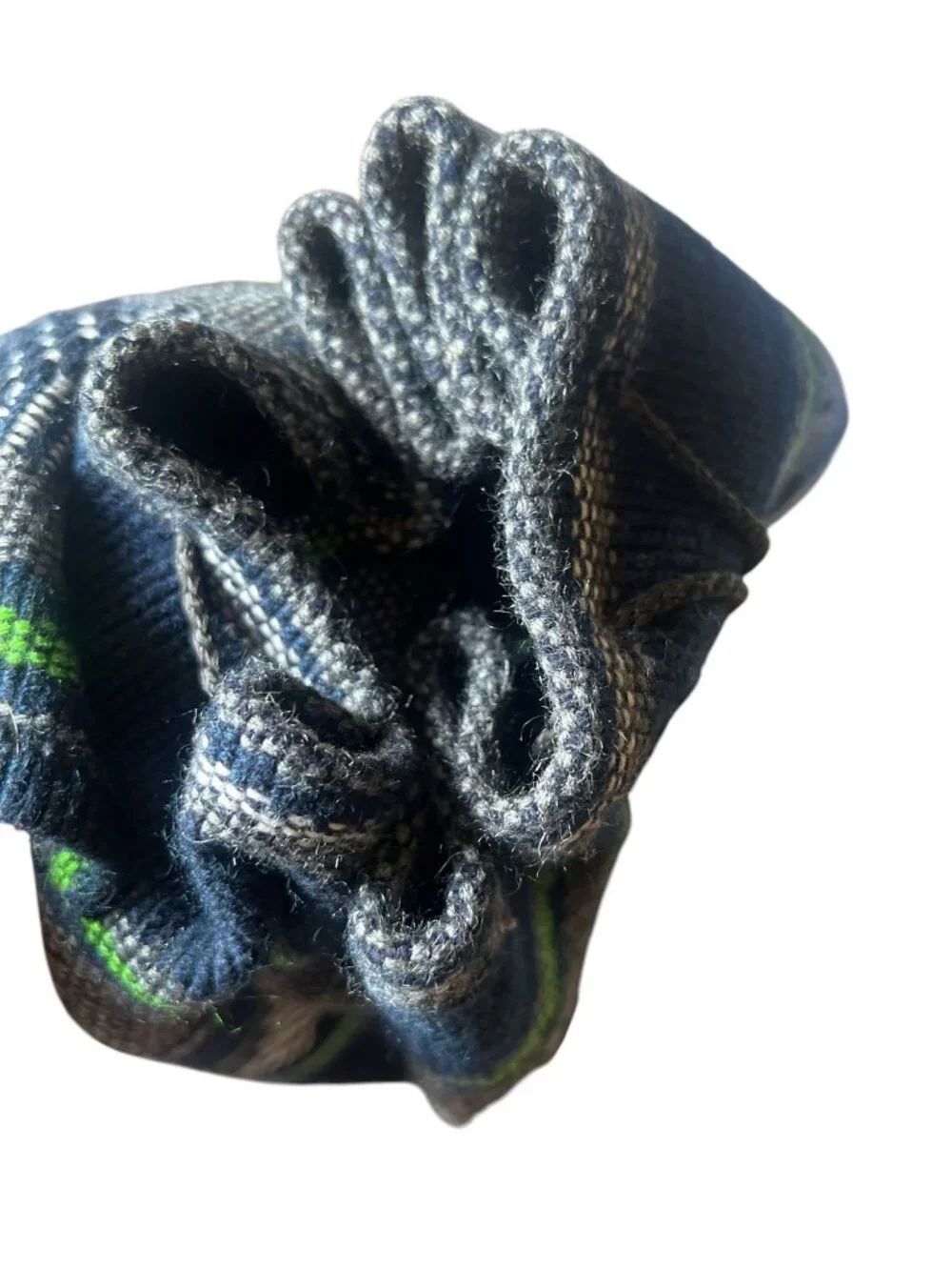 Seattle Seahawks Woven Backpack Black White w Navy Green Logo 15x15x6 30